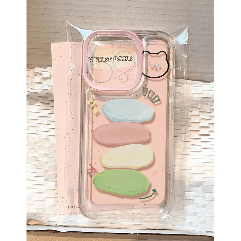 多巴胺小熊适用苹果16 15手机壳iPhone13promax防摔14 12男女软11