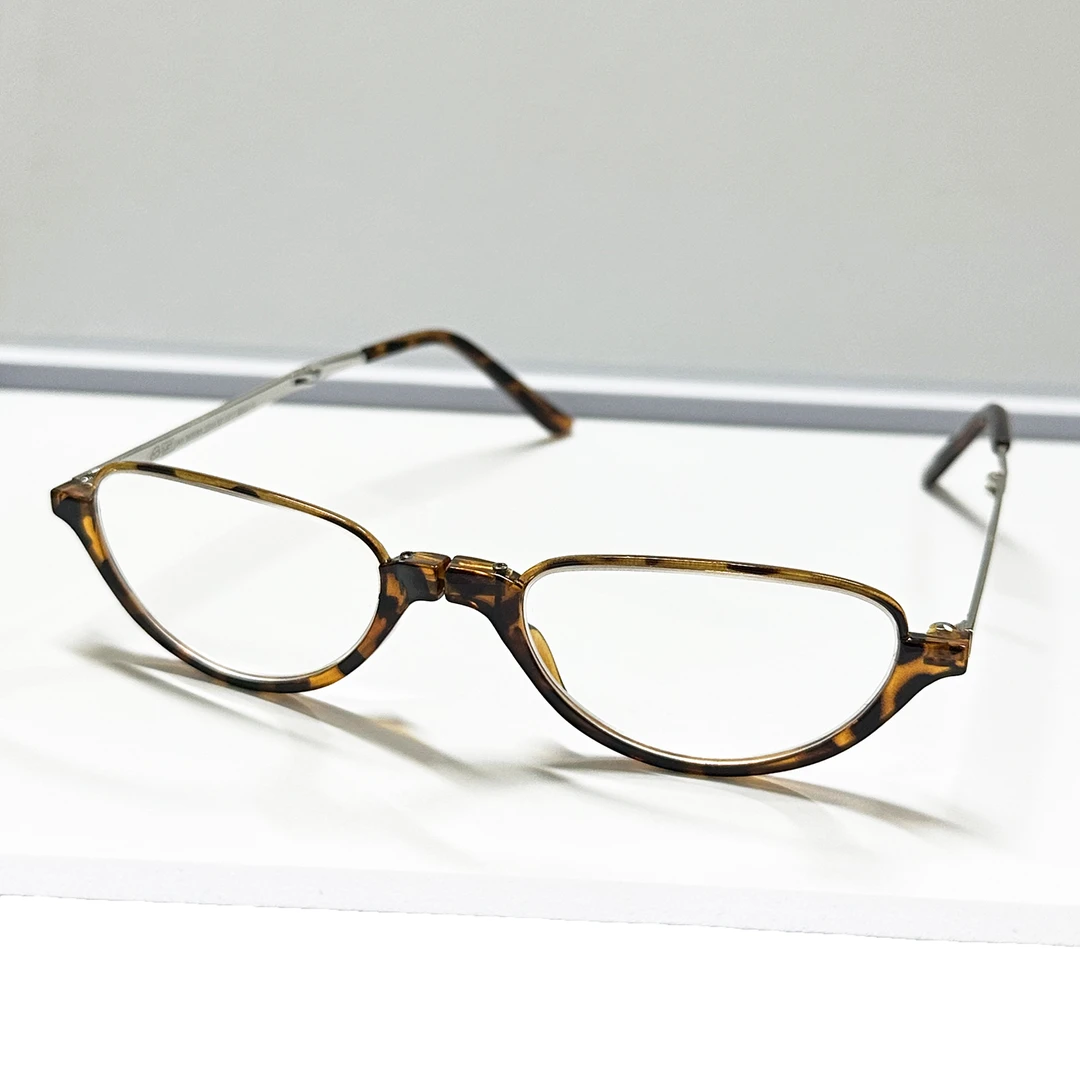 欧美撤柜！可折叠式便携老花眼镜带瞳距61± D08-13