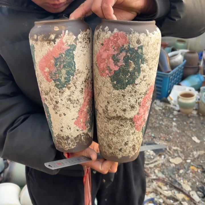 红陶花盆 口径 高度