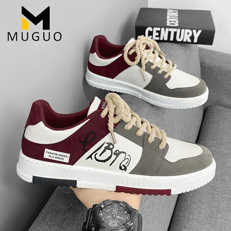 鸿星官网尓克男鞋夏季2025新款学生休闲潮流鞋子男士韩版运动板鞋