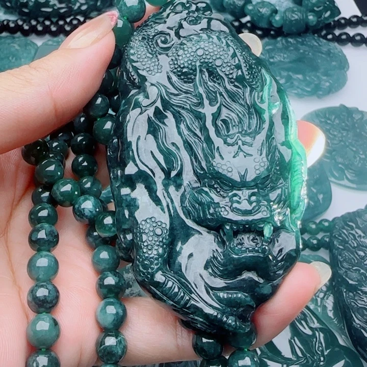 翡翠未镶嵌颈饰多样性发货天然A货翡翠