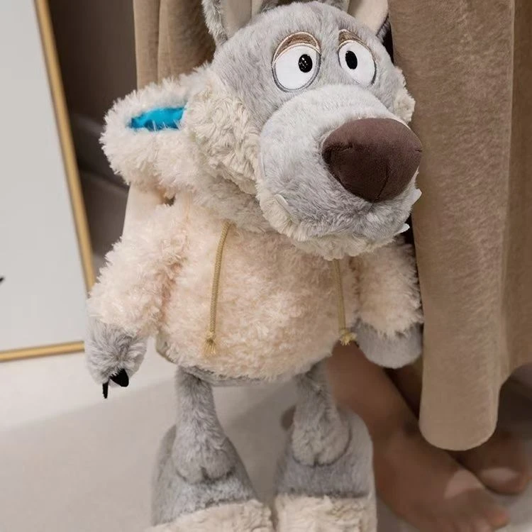 披着丑萌羊皮的可爱大灰狼毛绒玩具公仔搞怪布娃娃玩偶小众礼物女