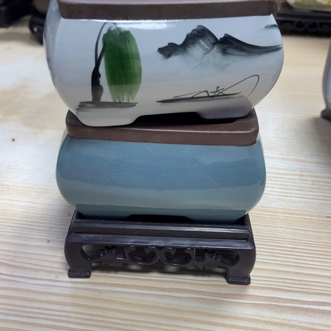 瓷片陶瓷花盆陶瓷艺术