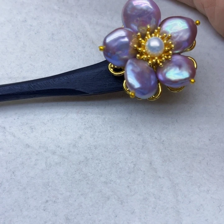 淡水珍珠吊坠银S925镶嵌