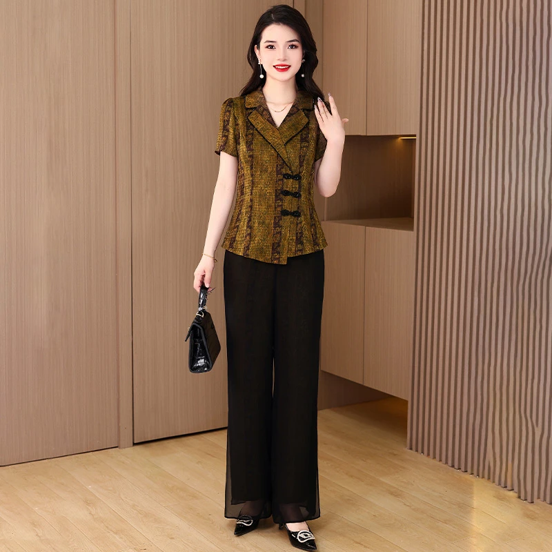 【可蓓儿】2025新款夏装轻奢高级感阔太超火穿搭可蓓儿减龄套装女