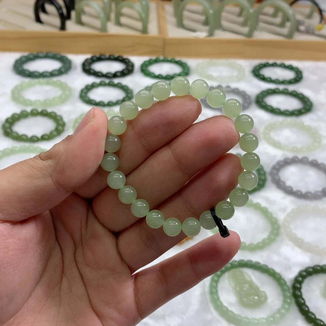 未镶嵌手串和田玉（冰晴水7.8）