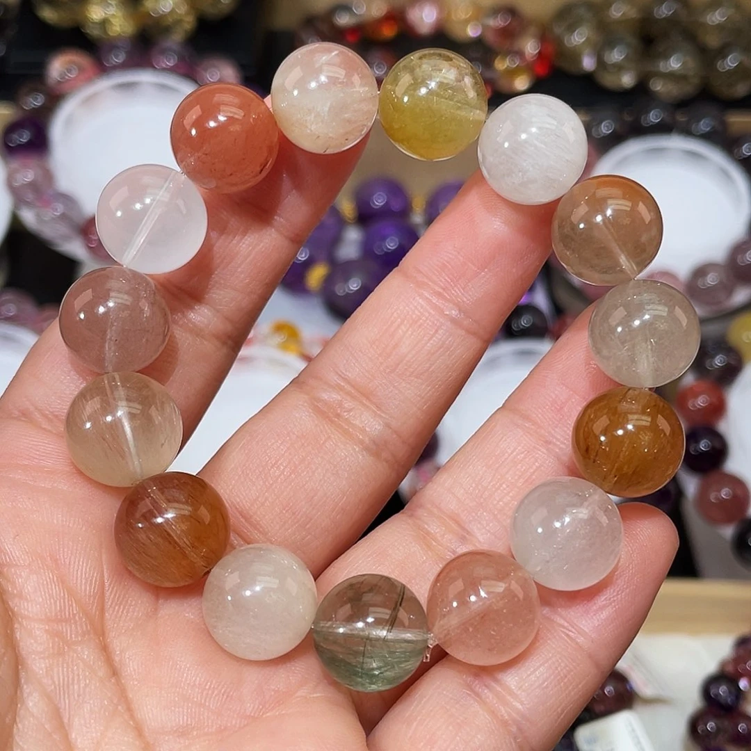 手链未镶嵌水晶彩兔毛13