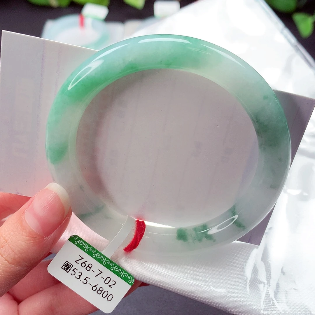 翡翠未镶嵌手镯缅甸天然a货翡翠手镯