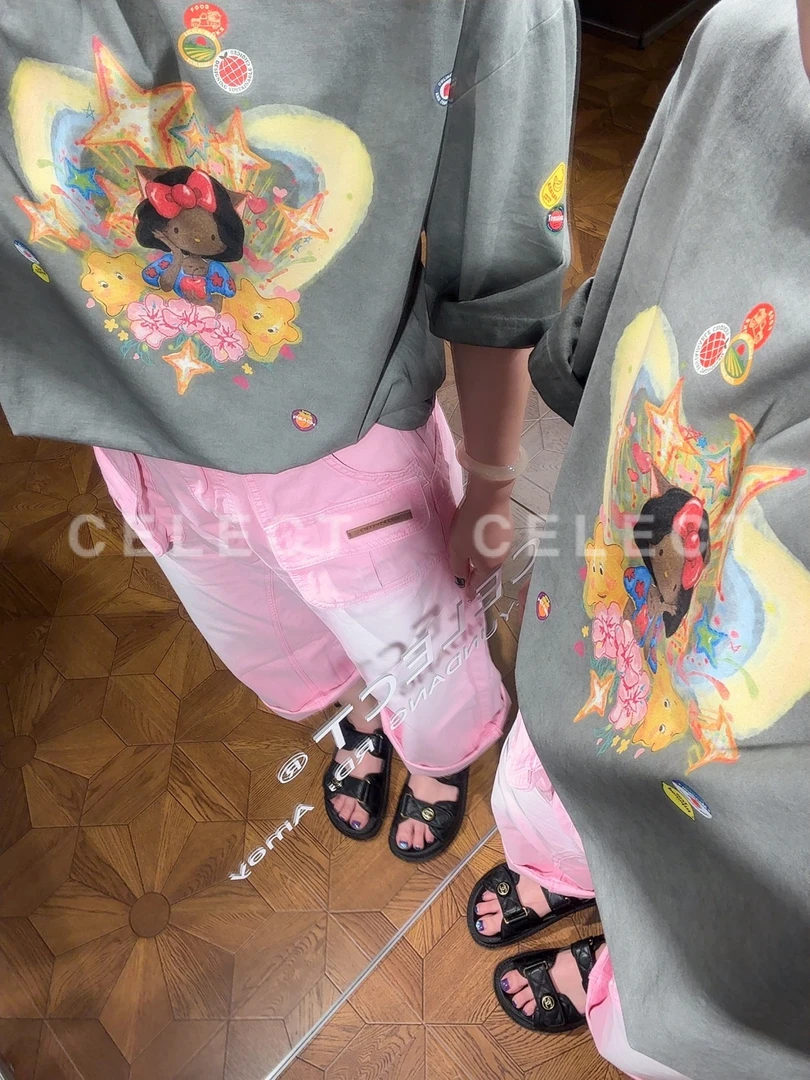CELECT买手店 OITMMTIO 春夏新品 小众粉色多口袋结构工装中裤女