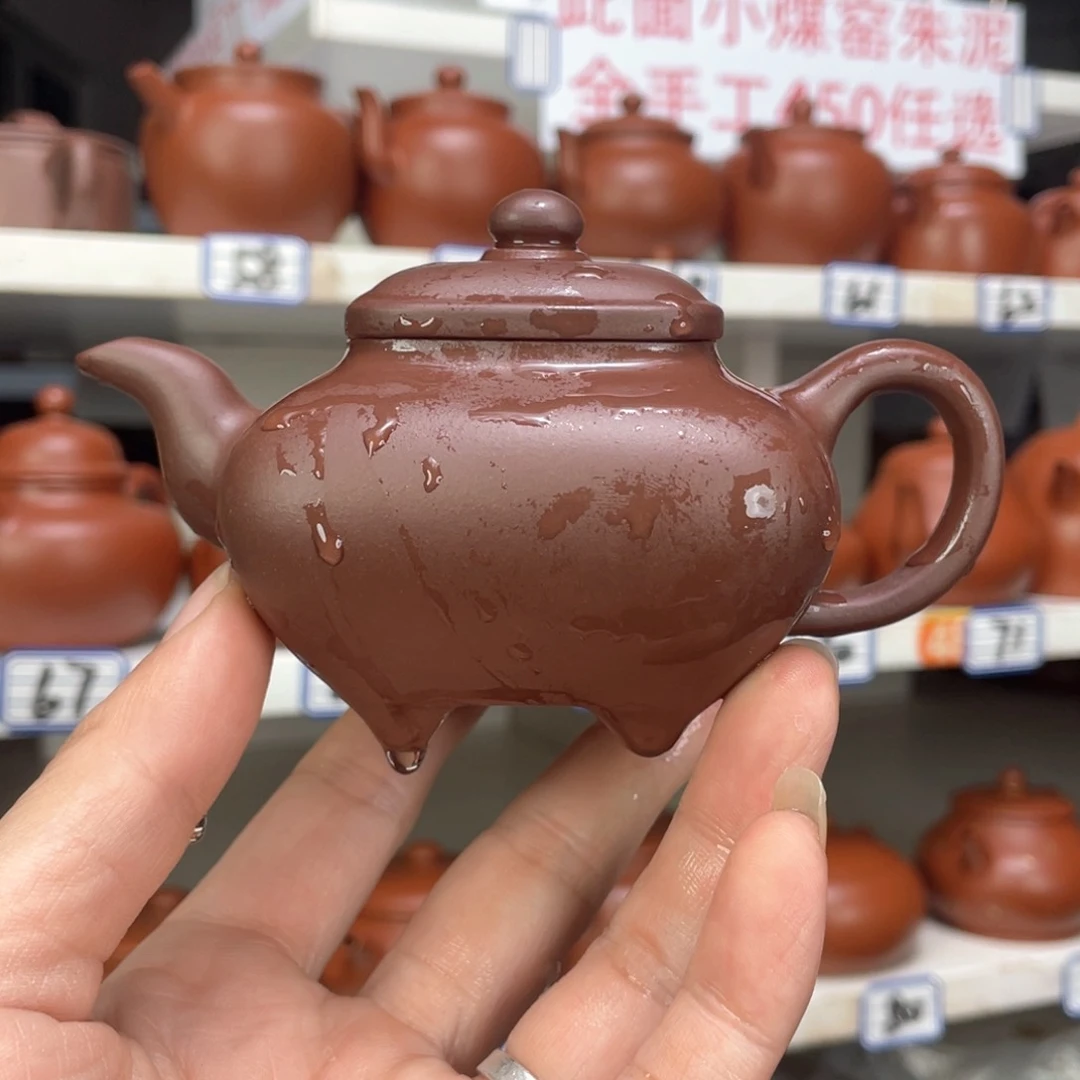 紫砂茶壶紫泥全手工170毫升