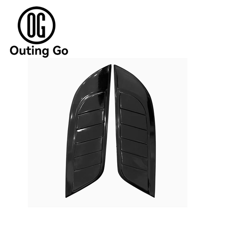 极石01加装配件天使之翼机盖装饰板无损安装一对装(黑色原车色)