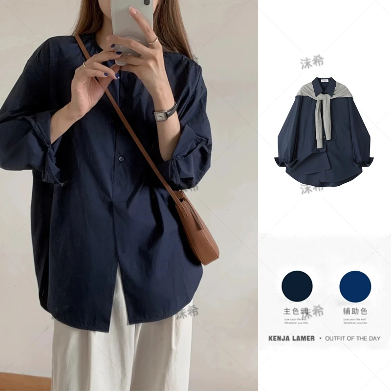 【现货送运费险】【内里全包边】衬衫外套女秋季2025新设计感小众衬衣