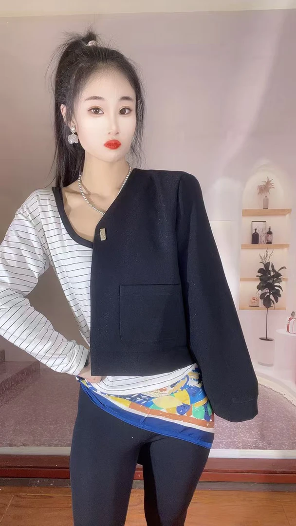 透闪小西服 垫肩洋气款 哑光金属扣超级显瘦