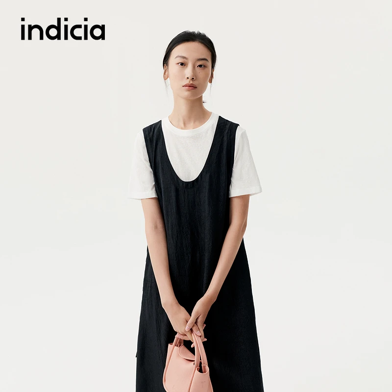 indicia标记商场同款25新款极简通勤文艺连衣裙套装F2C5LQ356N