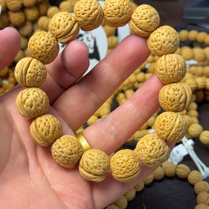 手串桃核17尺寸金豆