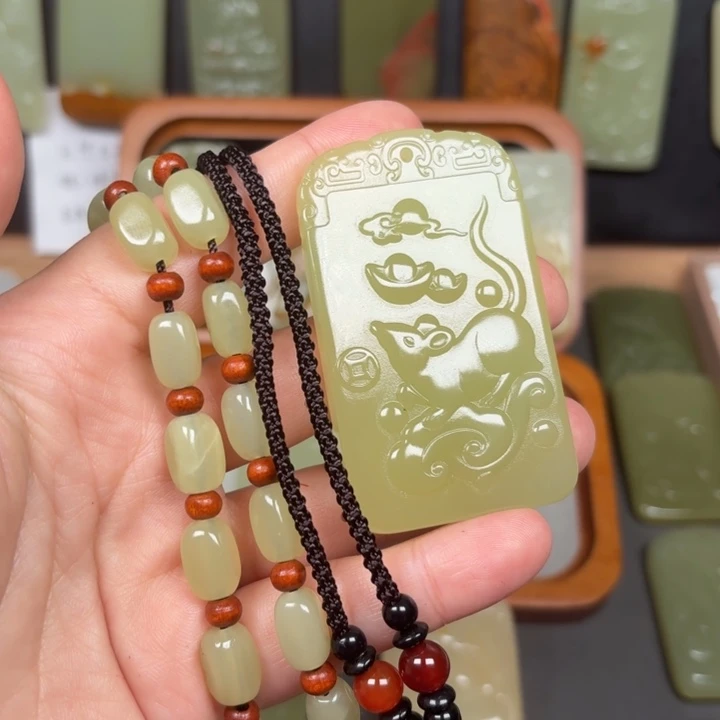 石材一物一拍生肖鼠