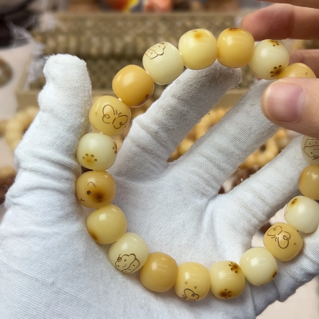 吊坠菩提根/象牙果14激光雕刻单圈