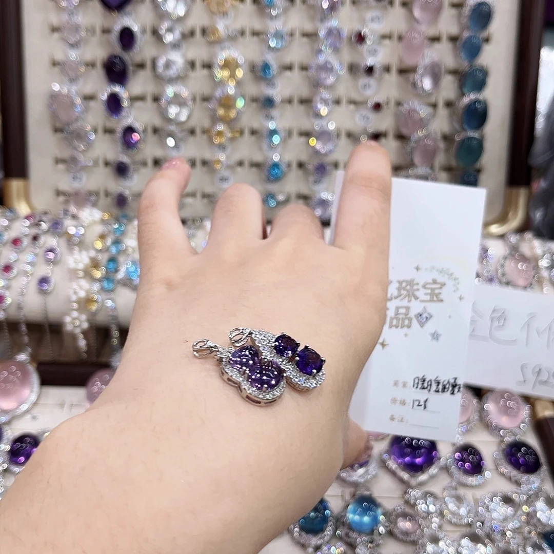 暖****水晶戒指银S925镶嵌