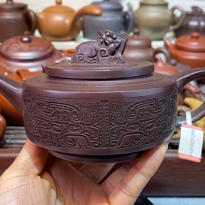 紫砂茶壶微瑕处理一把