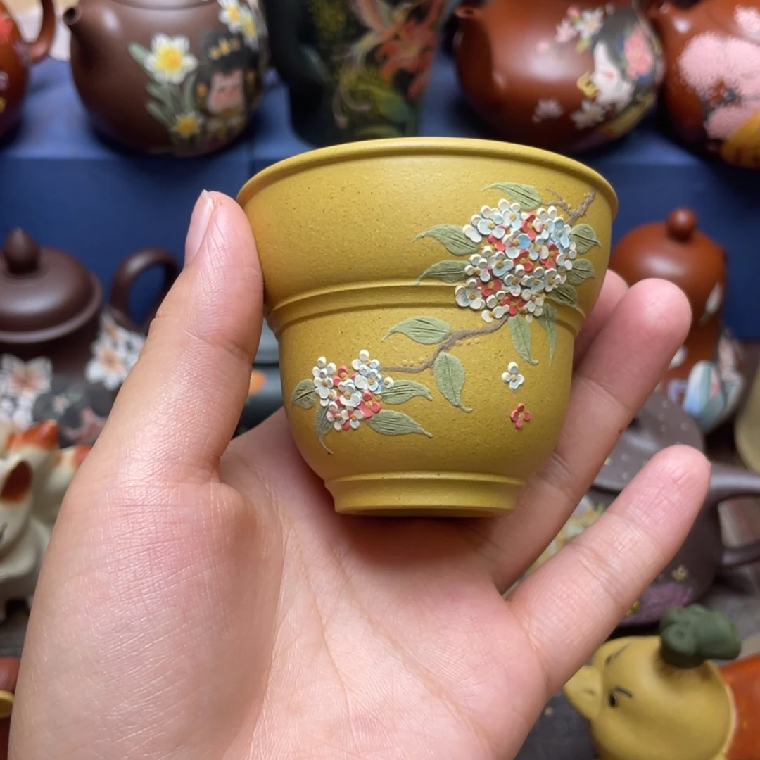 茶杯紫泥紫砂主人杯80cc