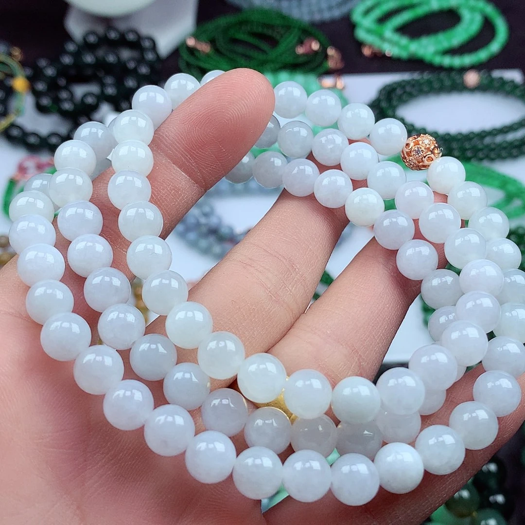 翡翠颈饰未镶嵌项链