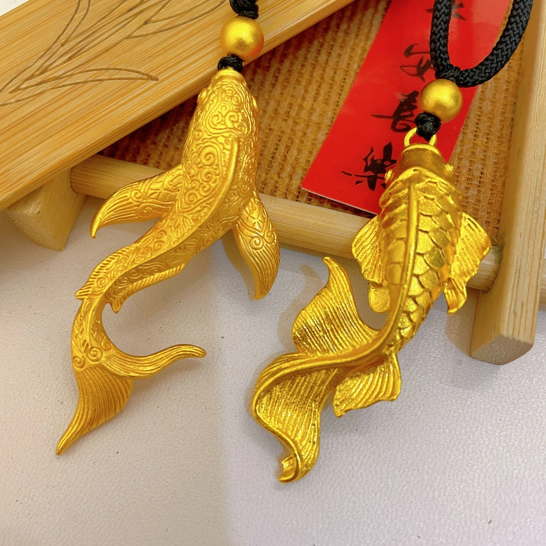 合金吊坠 大鱼吊坠气质轻奢时尚