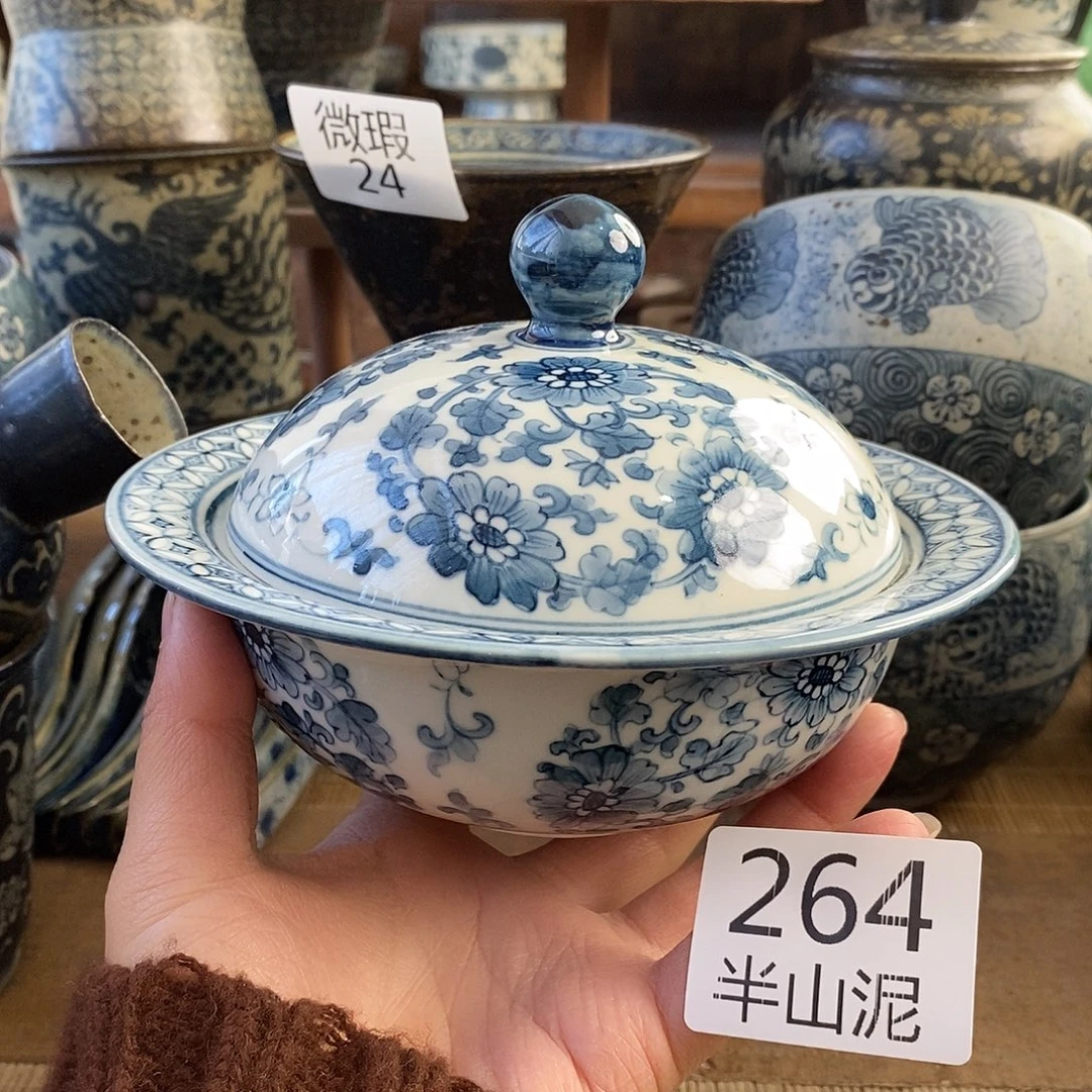 陶手工手绘青花高温陶瓷