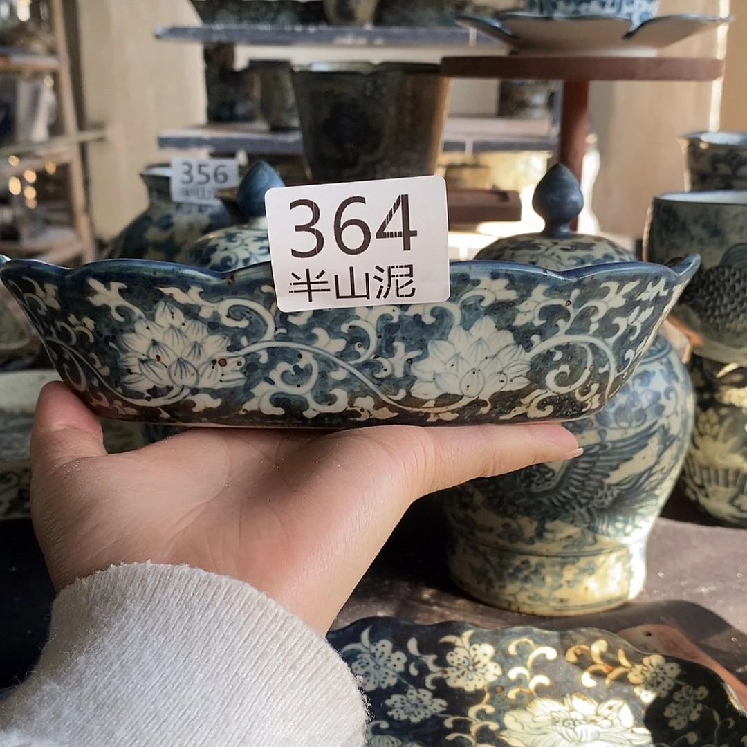 陶手工手绘青花高温陶瓷