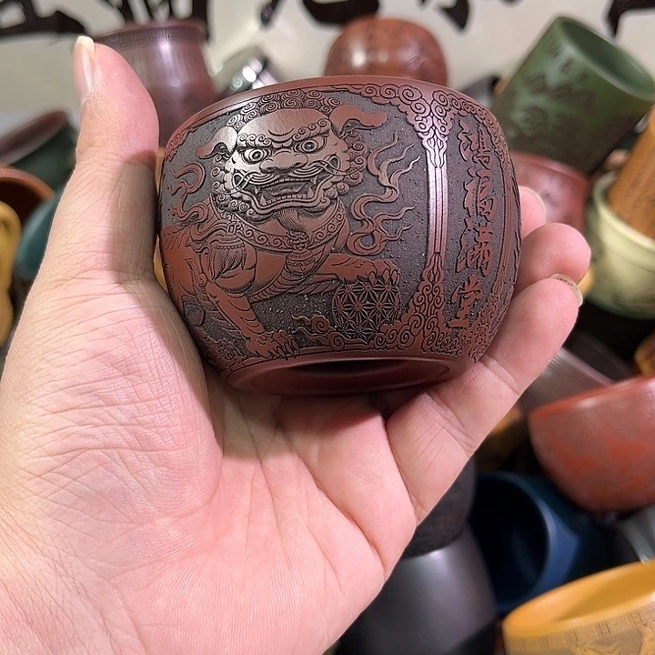茶杯紫砂全手工紫砂主人杯