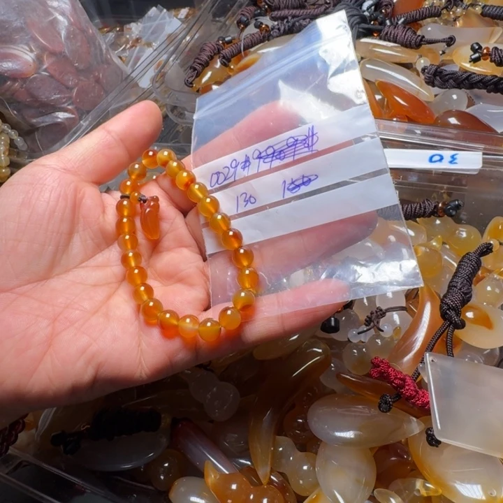 玛瑙/玉髓项链未镶嵌暖***光0029