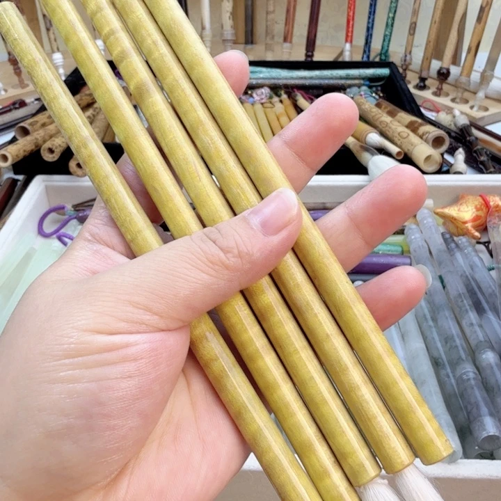 黄波纹木➕纯毛料定制小楷