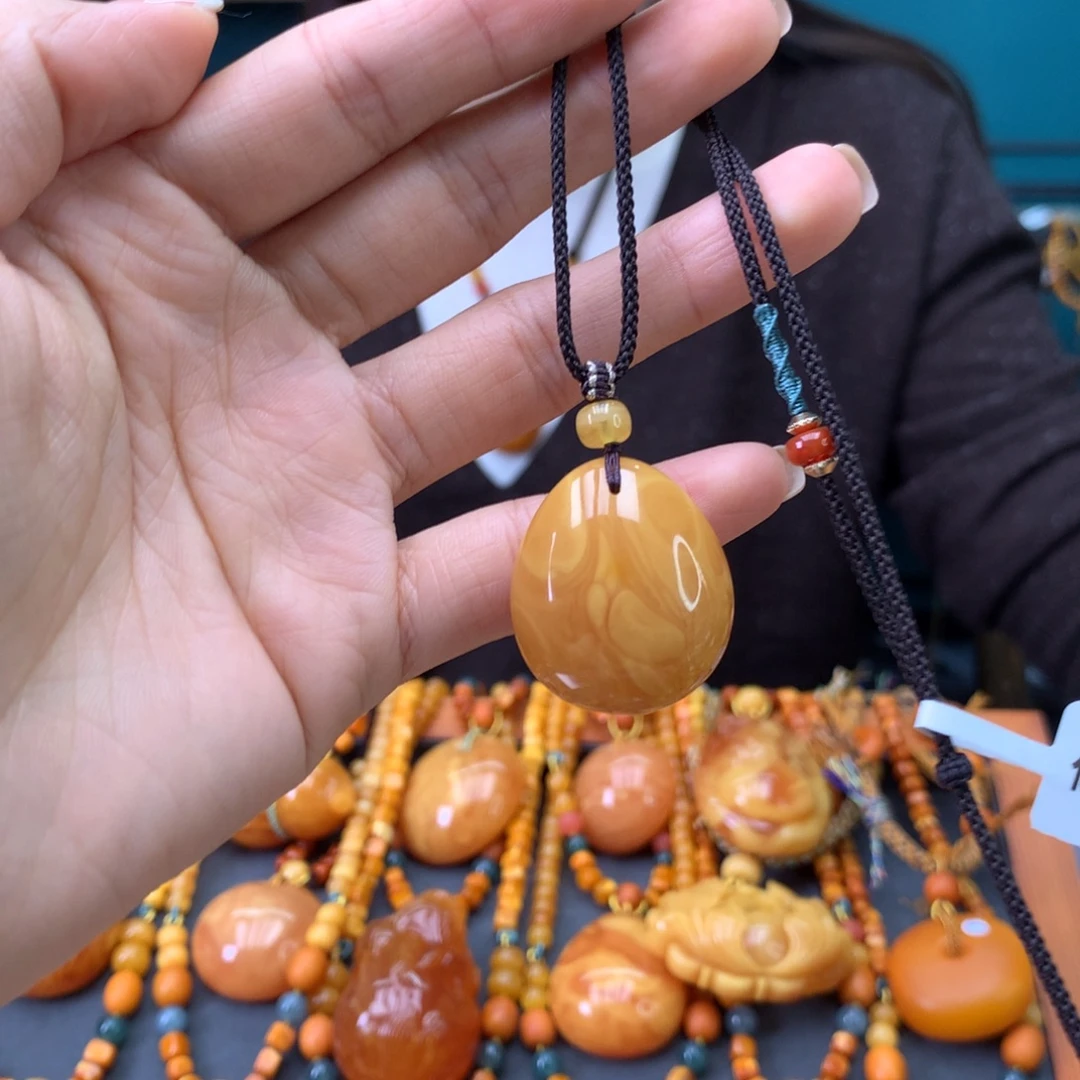 蜜蜡未镶嵌颈饰天然