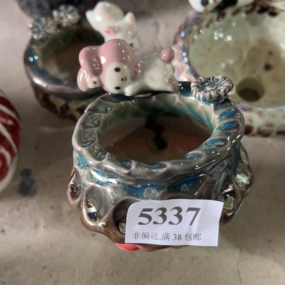 口5 手工花盆满30包邮