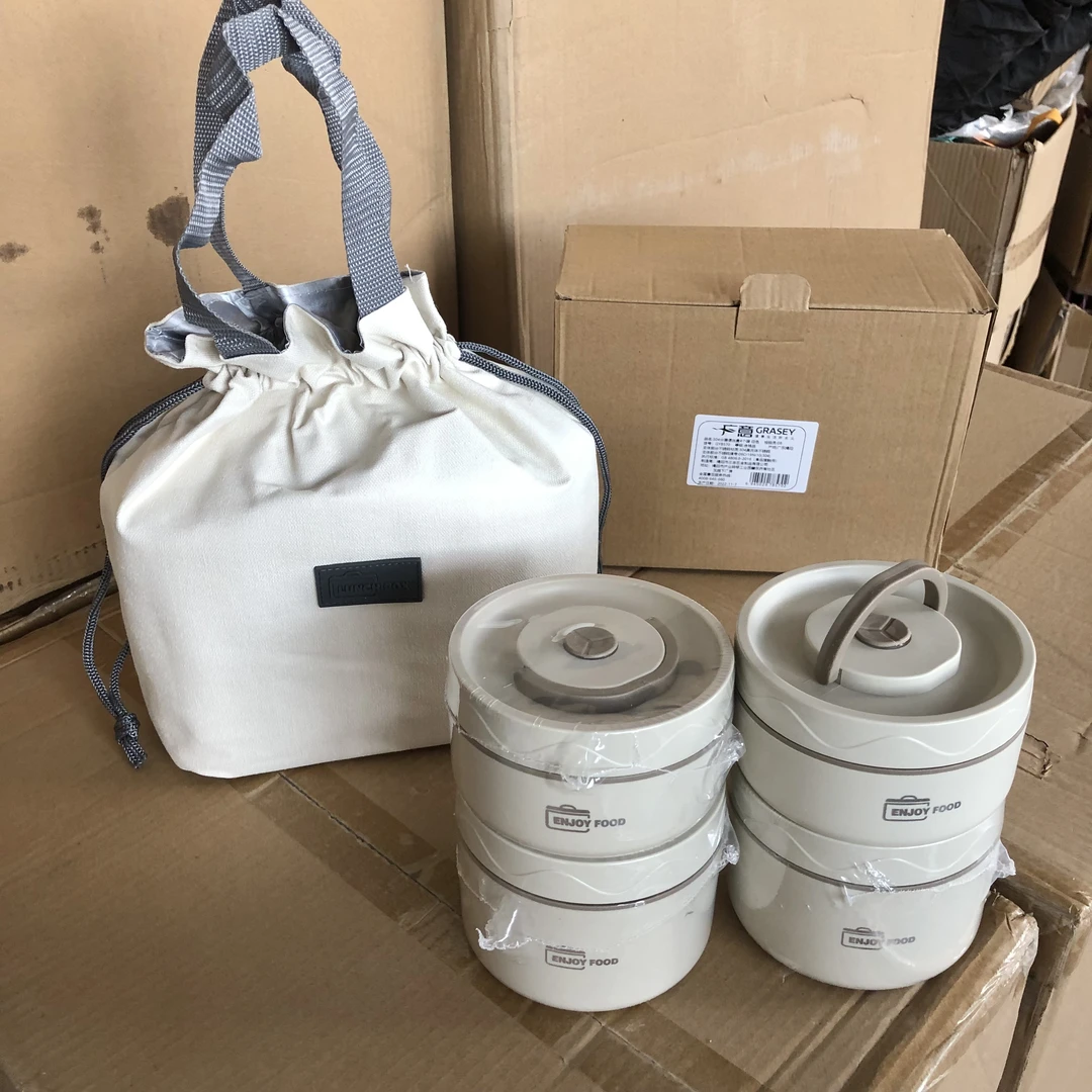 居家日用304不锈钢保温饭盒便携多层学生上班族便当盒餐盒