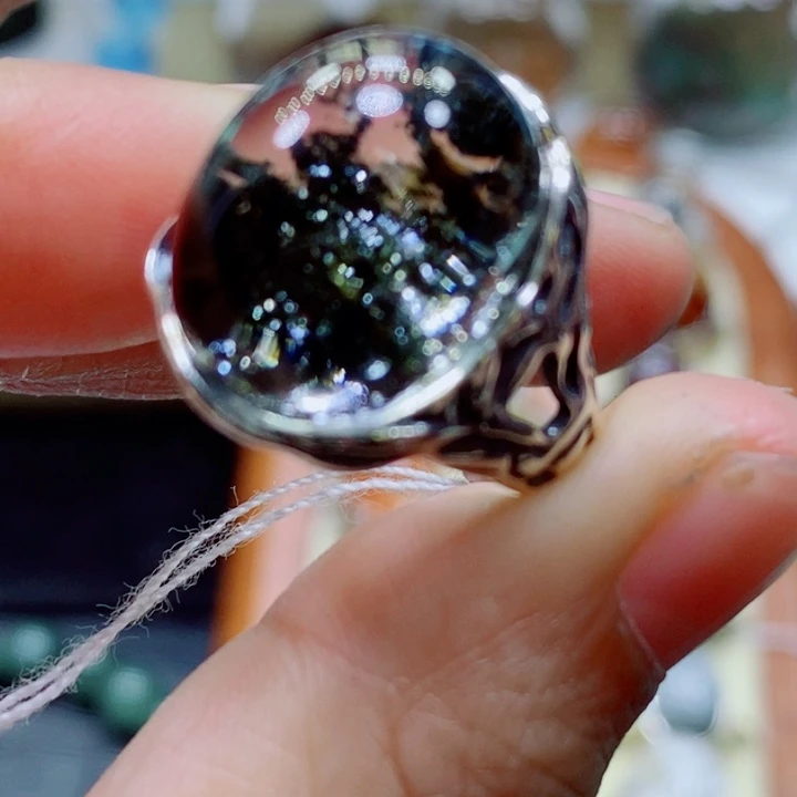 水晶戒指未镶嵌吉****)水晶