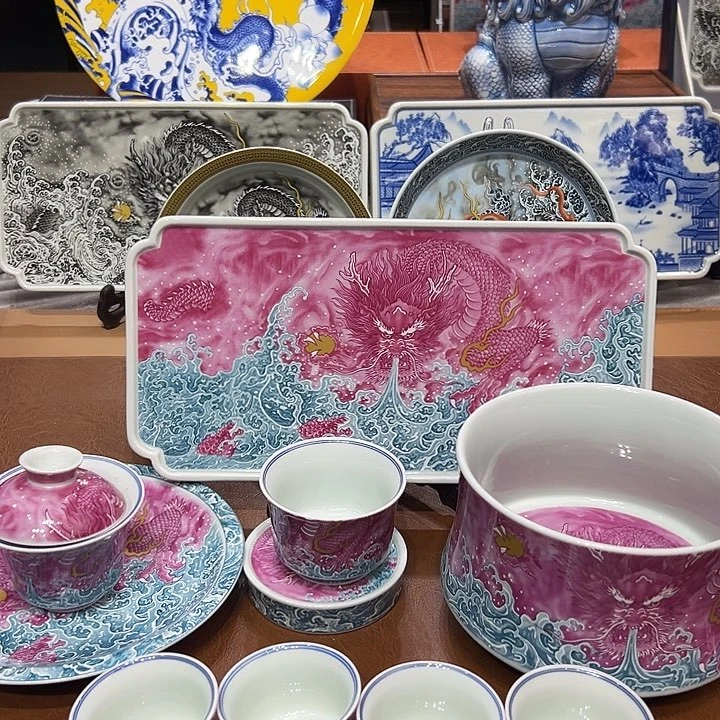 摆件景德镇陶瓷艺术展演厅及艺术展