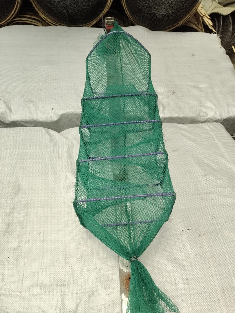 新款精品黄鳝无结网四门三门鳝鱼泥鳅加厚纯手工折叠小笼子