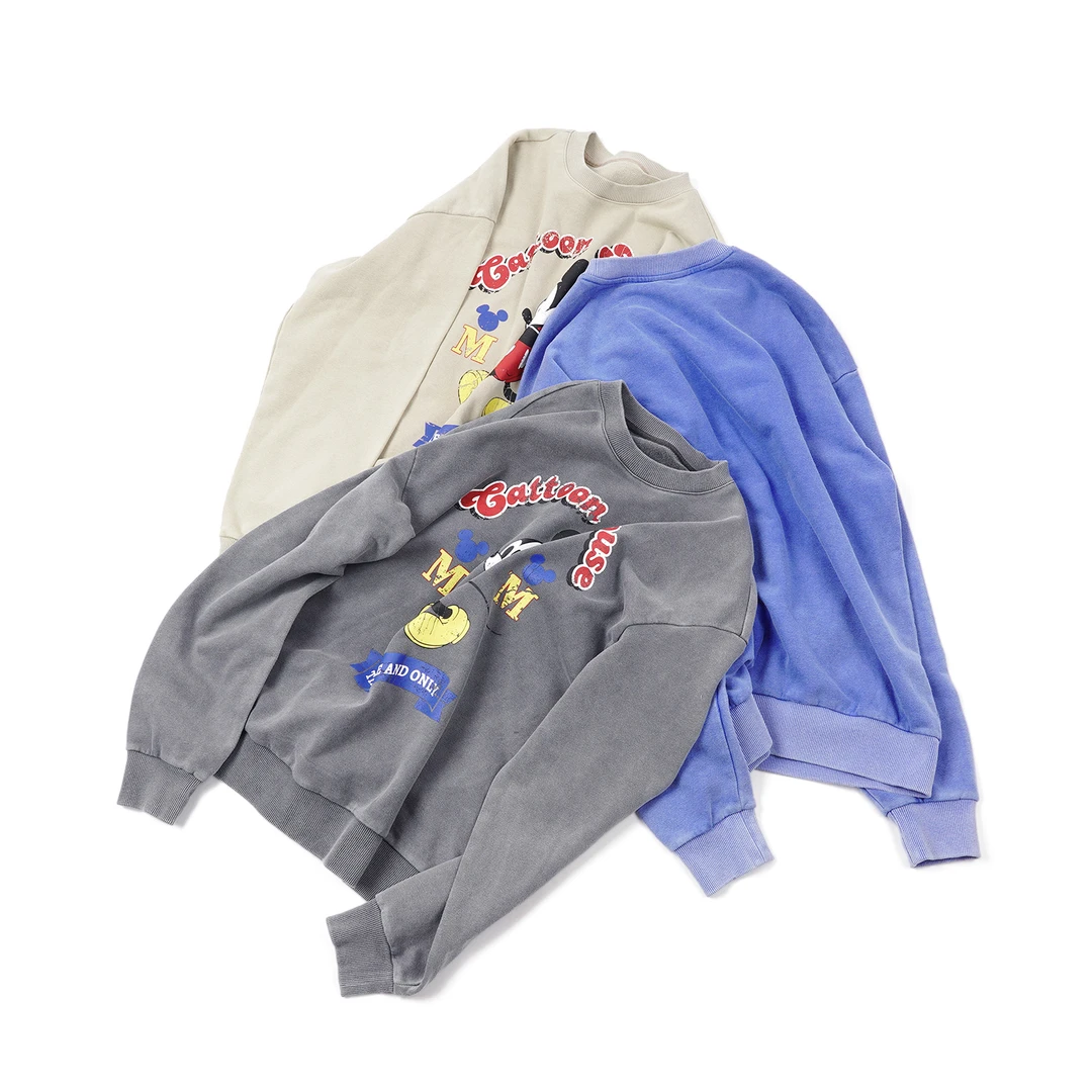 林肉肉【圆领卡通可爱卫衣】SJ5ZA0362舒适时尚可爱圆领卡通卫衣