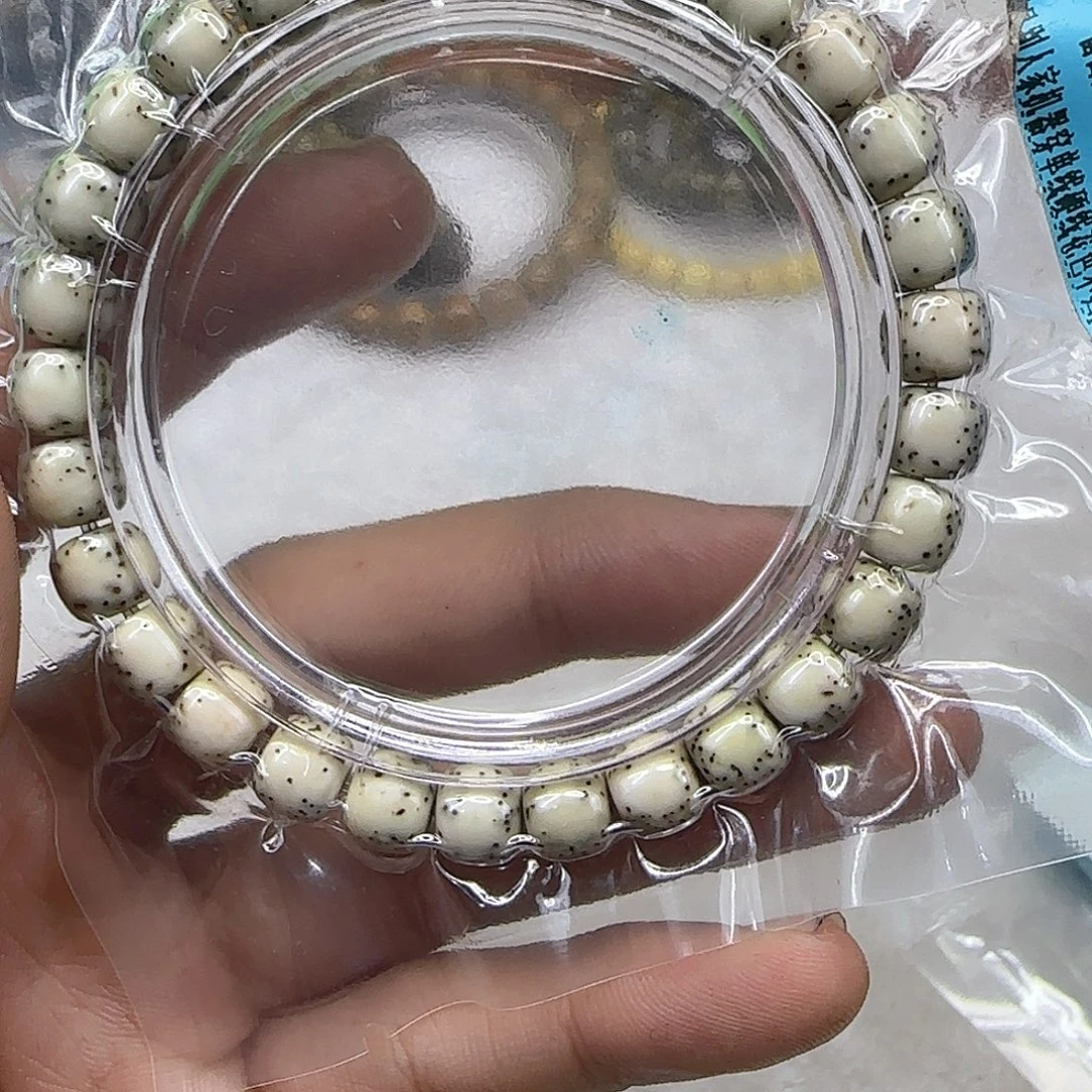 星月菩提手串31尽头半壁留白河豚星月菩提单圈8左右