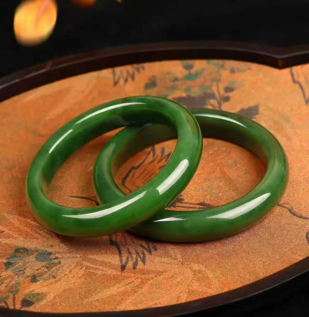 和田玉碧玉手镯SZ198多样性发其一