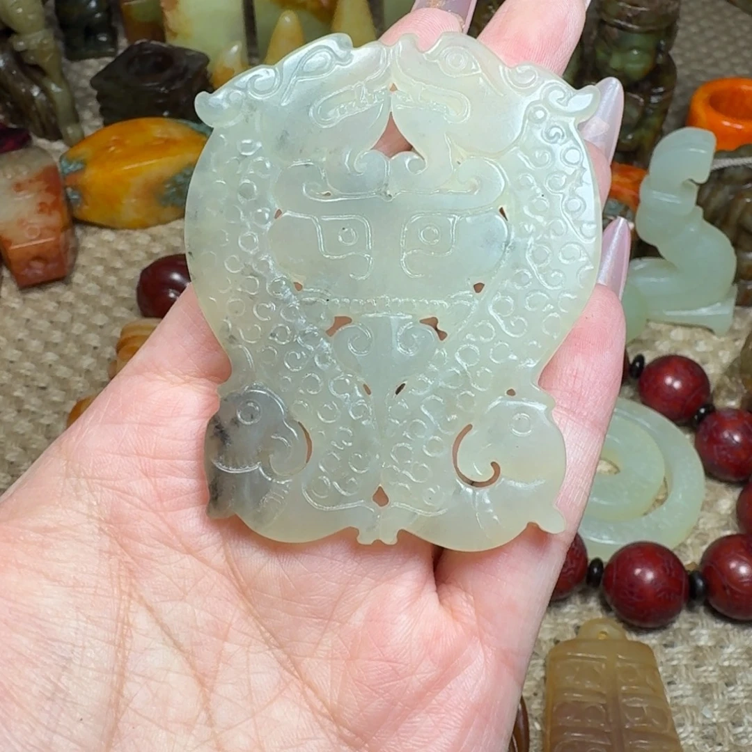 白玉菩提吊坠挂件