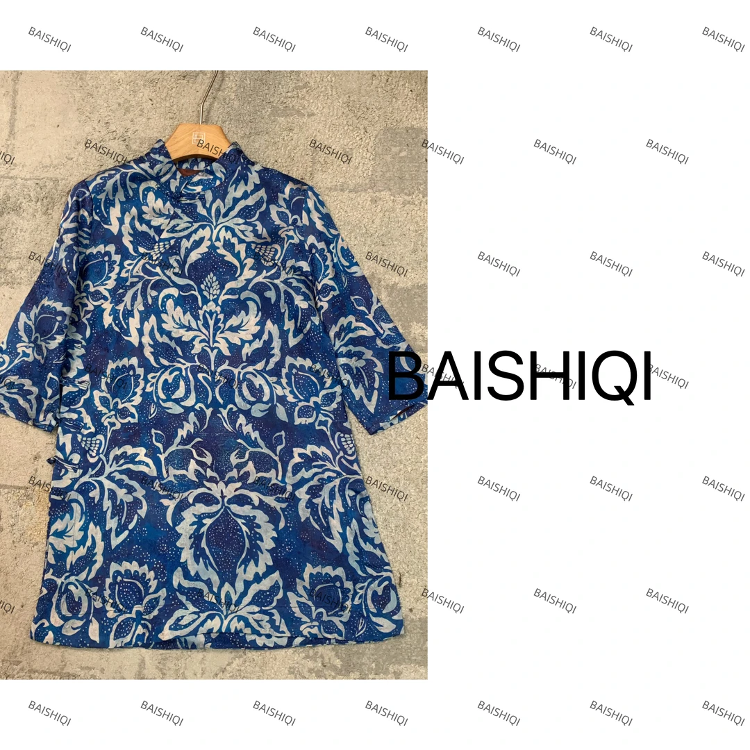 月百万【海晶】NEW 新中式国风盘扣提花上衣B03172