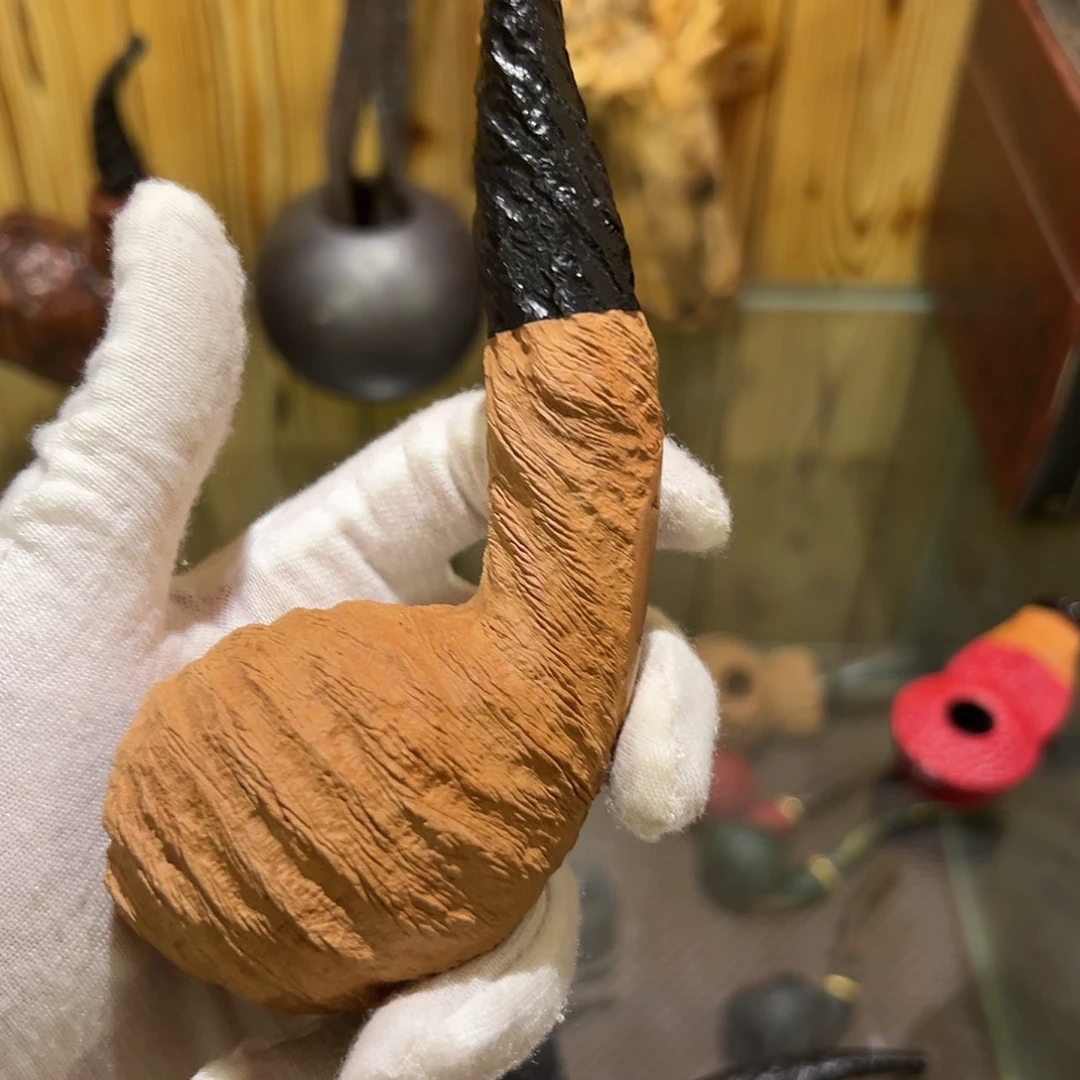 烟***沙石楠木河豚手工斗