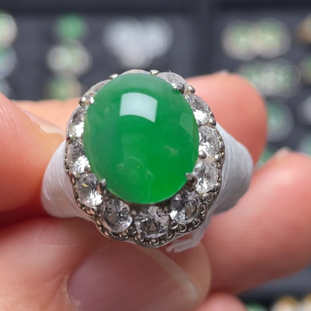 翡翠未镶嵌戒指纯天然缅甸翡翠A货