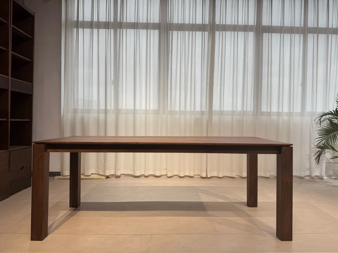 北美黑胡桃墩墩桌200*80*75【桌含腿】