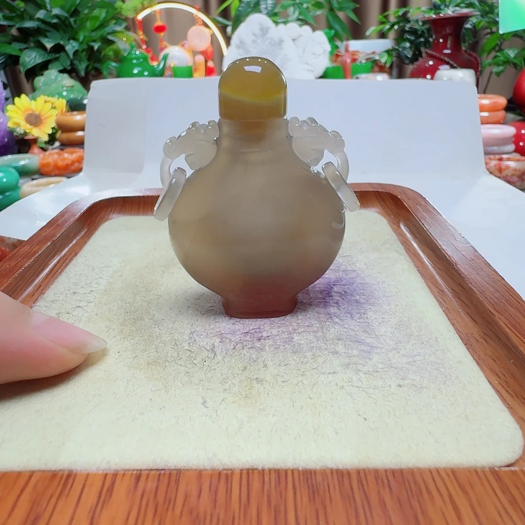 马***屏玛瑙/玉髓未镶嵌颈饰