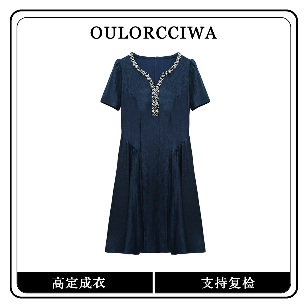 【VIP  27】夏季新连衣裙气质时尚收腰显瘦连衣裙OLQW-1424