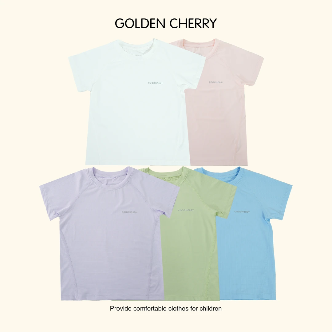 【金樱桃 Golden cherry】儿童多色柔软速干凉爽T恤R25C68