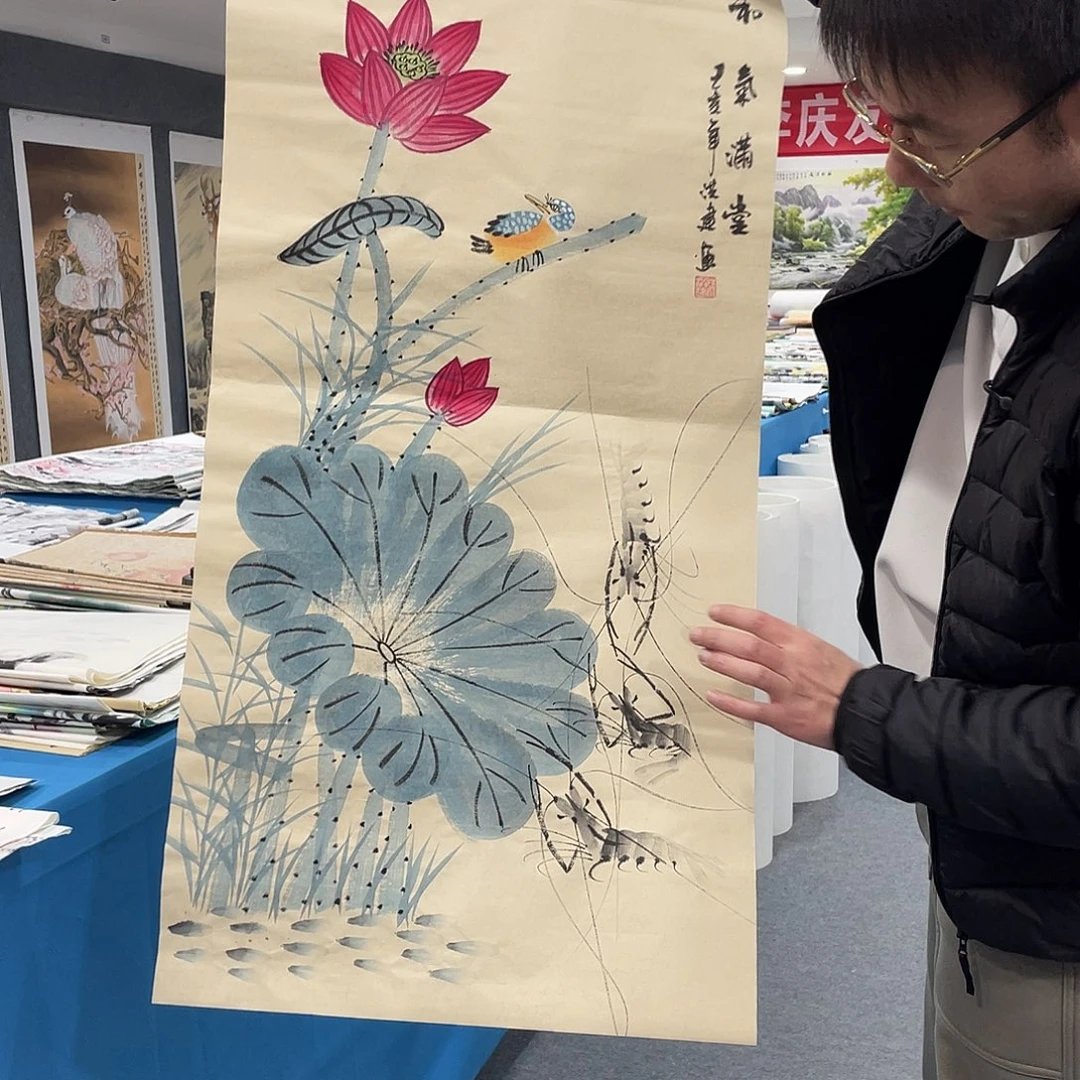 国画今天上午国画作品展示