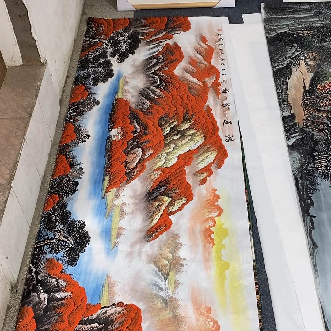 国画画画真的画画画